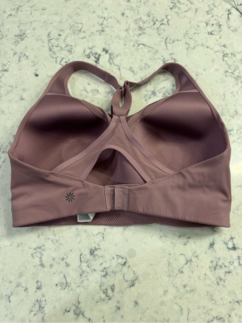 ATHLETA Women's 34 DD Mauve Pullover Sports Bra - Stretch Support Padded EUC - Picture 2 of 7